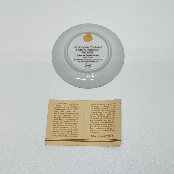 Avon American Portraits Plate Collection 1985 Set Of 5 Including Original Boxes - Picture 3 of 15